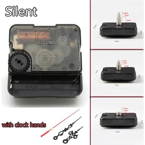 Suzuki Super Silent Quartz Clock Movement Mechanism with Hands Repair Parts Large Wall Clock Motor DIY Wall Art Decor Clockwork