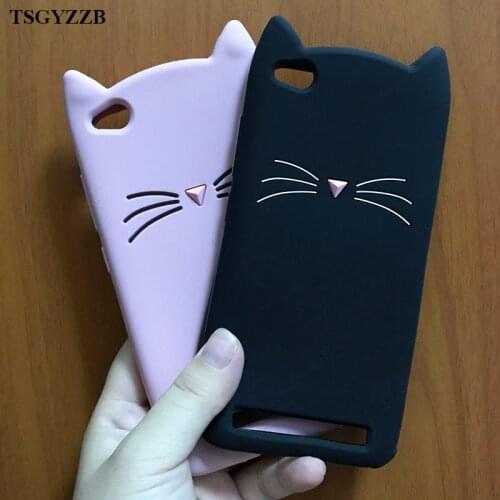 Cover Case For Xiaomi Redmi 4A Cover Coque Silicone Cute Cat Ears Case For Xiaomi Redmi 4A 4 A Redmi4A Phone Bag Fundas Capinha