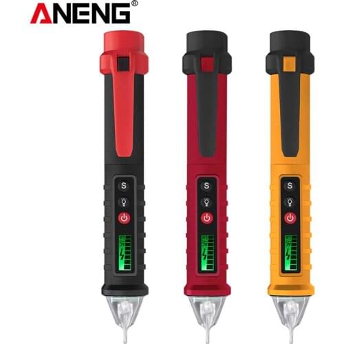 ANENG VC1010 Non-Contact LCD Tester Pen Digital AC/DC Voltage Smart Test Pencil 12-1000V Sensitivity Adjustable Voltage Pen