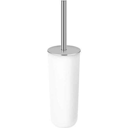 Toilet Brush And Holder Upgraded Modern Design Durable Shed-Free Bristles And Long Heavy Duty Handle Toilet Bowl Brush For Bathr
