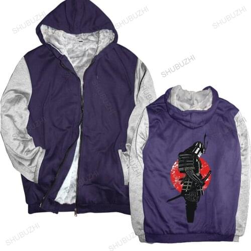 Cotton man hoodies winter jacket Samurai martial artser kendo japan karate jui jitsu Gift unisex brand winter hoody