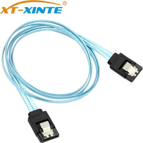 XT-XINTE 6Gbps Straight SATA 3.0 III 7Pin to SATA III SATA 3 SATA3.0 Cable Flat Data Cord 60cm for HDD SSD