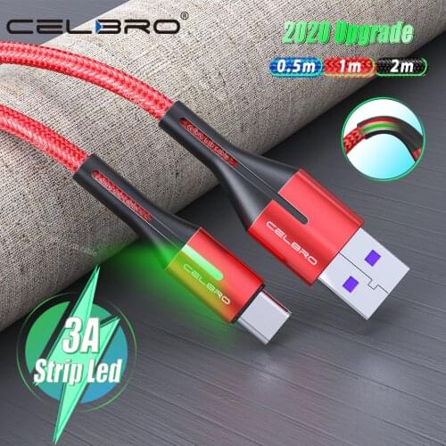 3 Color Usb Type C Cable Fast Charging Charge Cabos For Samsung S20 A71 5G A50 A51 A70 A20 Tab S6 Ipad Pro Quick Charger Kabel