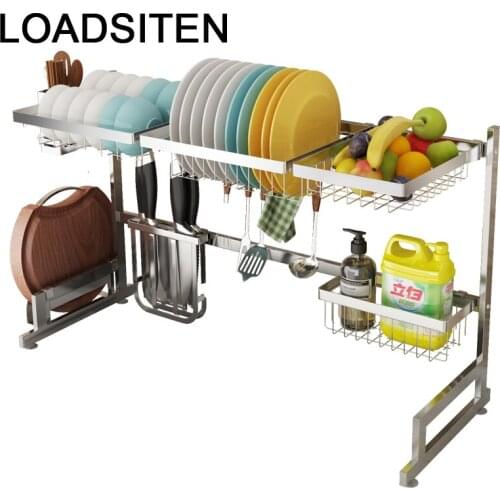 Pantry Nevera Keuken Fridge Sink Sponge Holder Supplies Stainless Steel Mutfak Organizador Rack Cozinha Cocina Kitchen Organizer