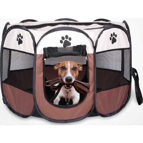 Summer Detachable Pet Bed Portable Pet Tent Folding Dog House Cage Dog Cat Tent Fence Puppy Nest Pet Delivery Room for Outdoor
