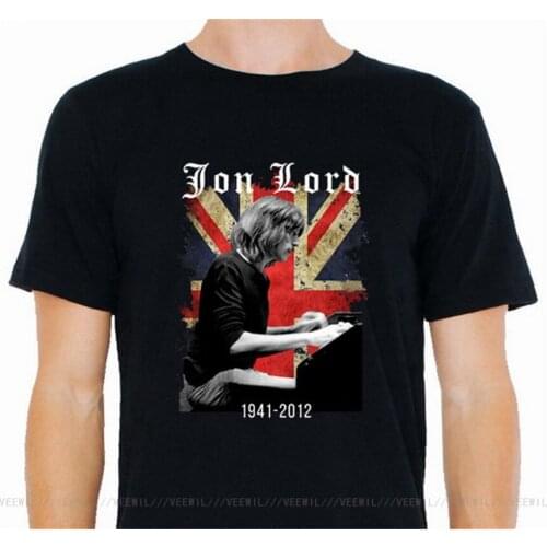 Deep Purple Jon Lord Composer Mens T-Shirt Size S M L Xl Xxl Casual Plus Size High Quality T Shirts Hip Hop Style Tops Tee S