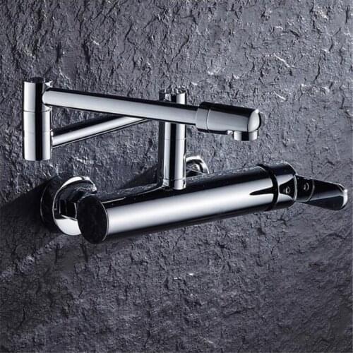 New Water Taps Brass Material Mixer Faucet Kitchen Sink Faucet Single Lever Kitchen Water Mixer Top Quality 360 Rotate Crane