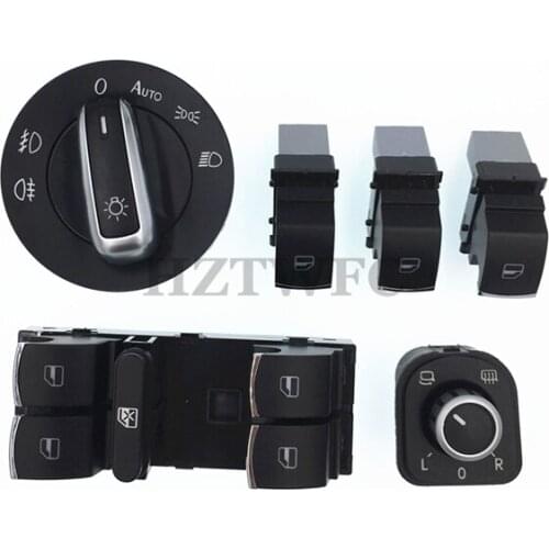 New Mirror Switch Headlight Switch Window Switch Set 5ND 959 565A 5ND 959 857 For VW Golf MK5 6 Jetta MK5 Passat B6 B7 Tiguan