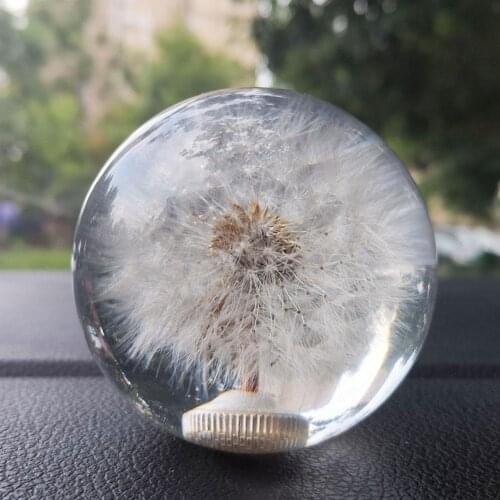 Dandelion Shift Handle HeadRacing Crystal Ball Dandelion Knob Adapter With Durable Flower Real 3 Transfer Transfer Head S2T4