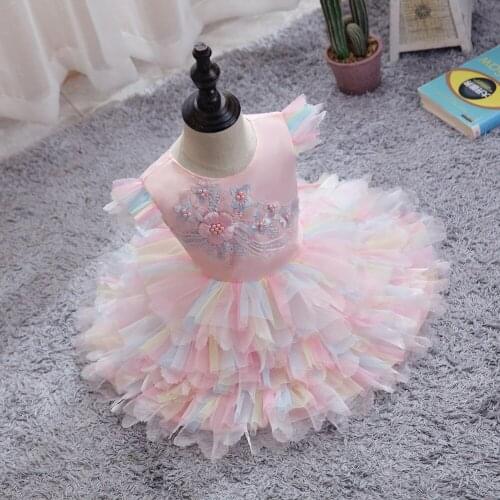 Baby Girl Dress Baby Girl Summer Dress Toddler Girl Clothes Embroidered Tutu Princess Dress Childrens Dress For New Year 2021