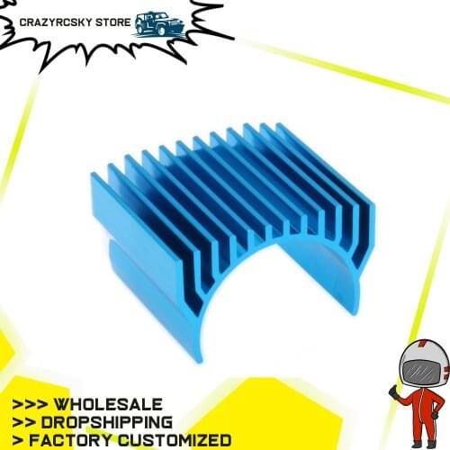 RCAWD Alloy 540 550 Motor Heatsink Install 40x40mm Cooling Fan For RC Hobby Model Car 1:10 Hsp Arrma Axial Traxxas