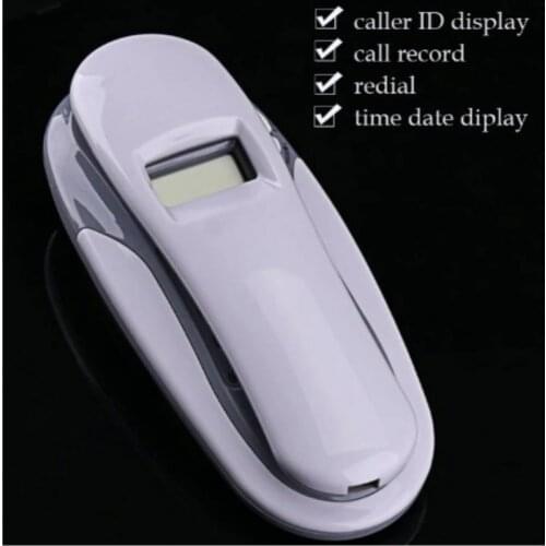 Hotel landline telephone caller ID fixed bread machine wall hanging small extension hook home office white Wall Telephone