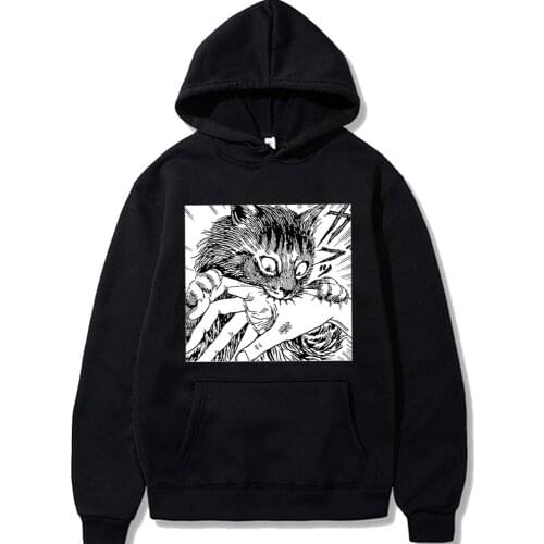 Horror Anime Junji Ito Pullover Sweatshirt Costume Hoodies Harajuku Sudadera Hombre