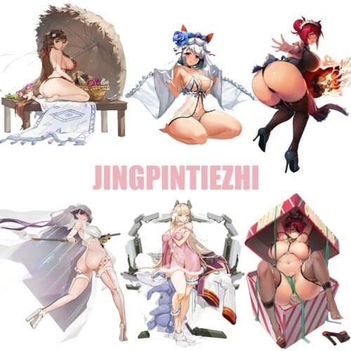 Car Stickers Vinyl Motorcycle Decal Car Window Body Cartoon Hentai Waifu Anime Fotia Last Origin Game Silk Stockings Beauty