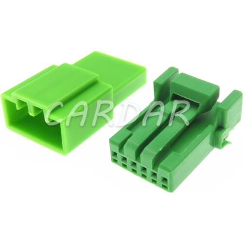 1 Set 6 Pin Auto Cable Harness Connector Daytime Running Light Socket For Honda Ford Mazda IL-AG5-6S-S3CI IL-AG5-6P-S3CI