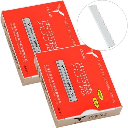 New 10PCS Stainless Steel Sharp Hair Razor Blades Hairdressing Thinning Blades for Salon or DIY Used Salon Shop Suppliers HD0003