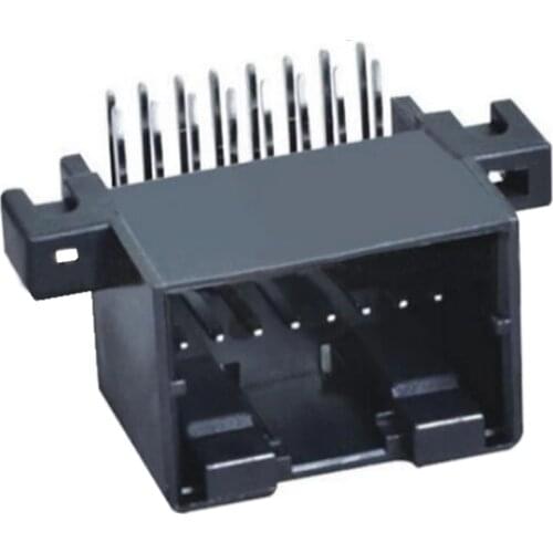 10 Pin DJ7161Y-1.2-10 Pin Header Automotive Connector Connector 16-Hole PCB End Curved Pin