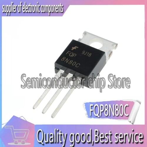 10pcs/lot FQP8N80C New stock TO-220 800V 8A