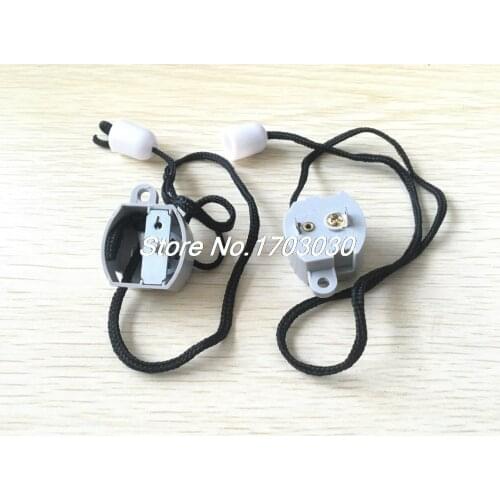 4pcs AC 250V 1A Pull Cord Plastic Shell Switch Clear for Ceiling Fan
