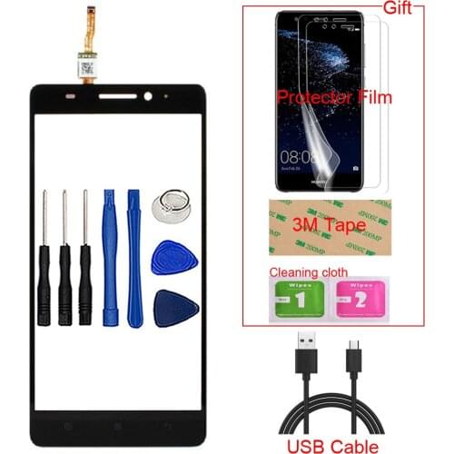5.0'' Touch Screen For Lenovo A6010 Front Glass Digitizer Panel Sensor Mobile Phone Tools Wipes