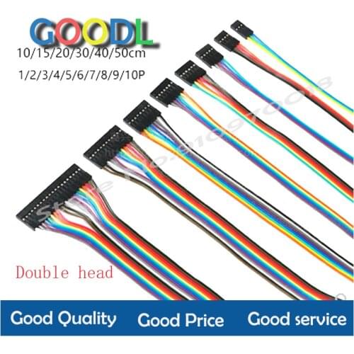 5PCS 2.54mm 2.54 dupont wire female to female 1p2 3 4 5 6 7 8 9 10 pin dupont cable connector cable jumper wire to pwb