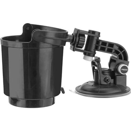 Car Cup Holder Recessed Folding Drink Holder Recessed Sturdy Black Folding Vehicle Adjustable Drink Cup Holder With Suction Cup