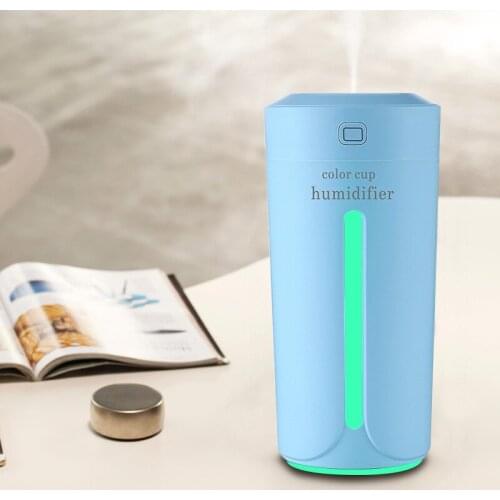 Car Ultrasonic Air Humidifier USB Portable Air Humidifier Essential Oil Diffuser With 7 Color Led Light Mini Aroma Diffuser