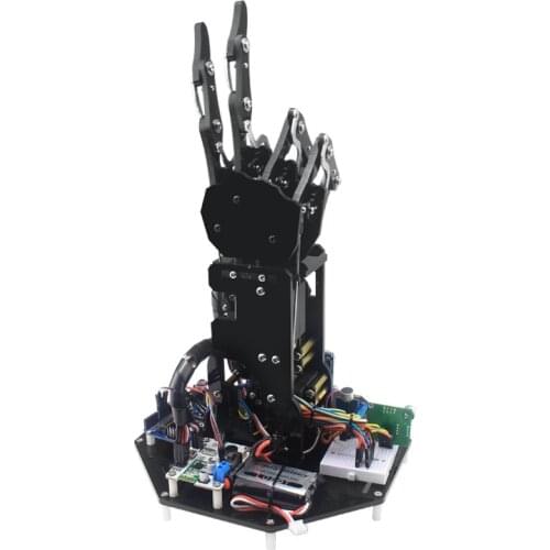 Bionic Robot Palm Arm Robotic Hand Gripper Claw Large Torque Servo Finger 5 Finger Independent Motion Secondary Development