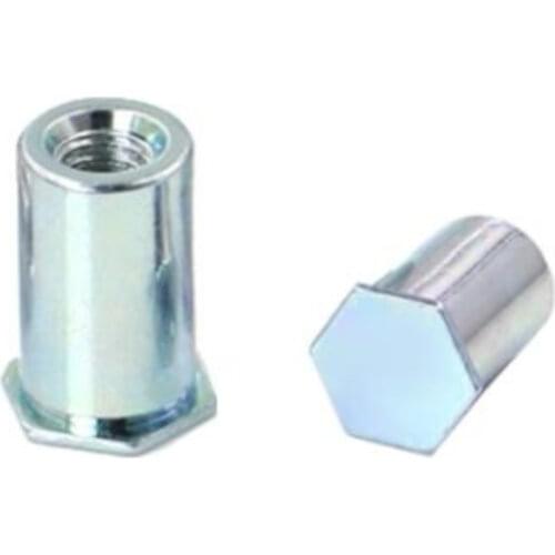 BSO-8632--34/32/30/28/26/24/22/20/18/16/14/12/10/8/6/Type BSO Blind threaded Standoffs carbon steel, zinc plating