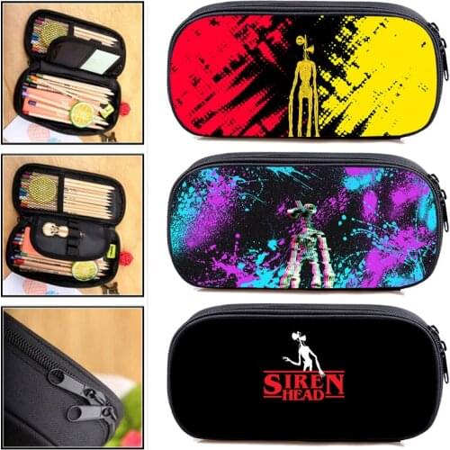 New Siren Head Pencil Case Kids 3D Anime Cartoon Game Pen Bag Boys Girls Teens Pen Case Students Stationery Storage Box