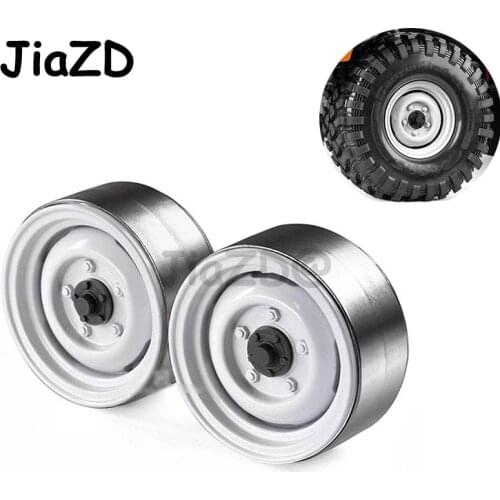 GRC 2PCS Metal 1.9 Inch Beadlock Wheel Rim Accessory for 1/10 RC Rock Crawler Traxxas TRX-4 Axial SCX10 90046 D90 CC01 S99
