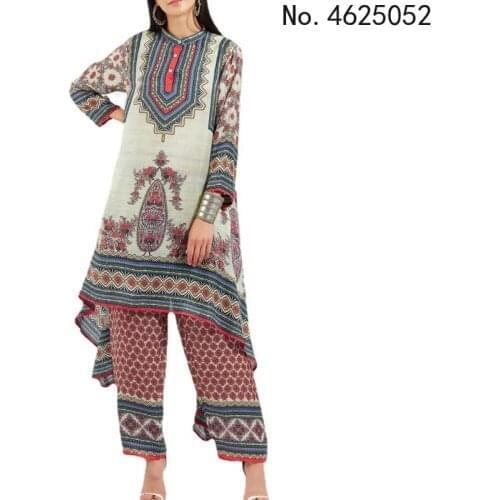 Sexy O-Neck Long Sleeve Shirt Woman African Clothes 2021 Fashion African Dashiki Print Tops Party African Dresses For Women