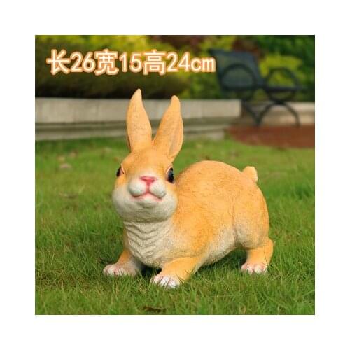 Garden decoration kindergarten resin simulation rabbit animal decorative outdoor garden sculpture statue home decoration wedding