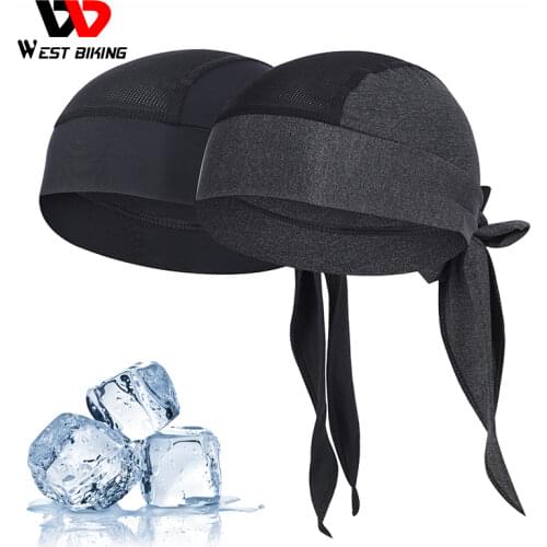 WEST BIKING Men Cycling Cap Summer Anti-UV Breathable Bandana Running Pirate Hat Quick Dry Sports Head Scarf Bike Bicycle Caps