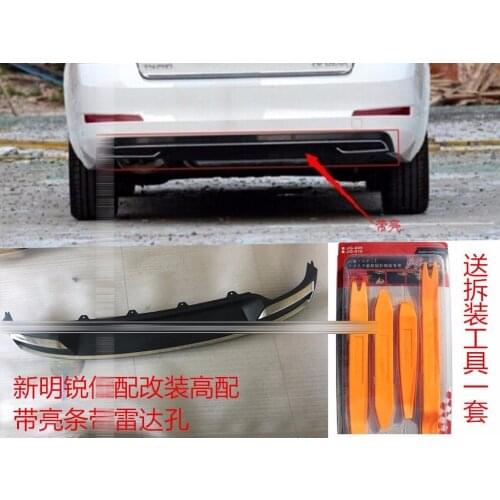 Rear Bumper Diffuser spoiler Bumper Protector For skoda octavia 2015 2016