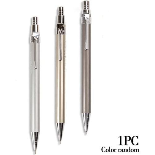 1pcs 0.7mm Graphite Drafting Metal Writting Automatic Mechanical Pencil School Office Supplies Stationery