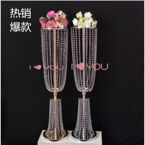 10pcs 80cm tall acrylic crystal wedding road lead wedding centerpiece event wedding decoration/event party decoration for table