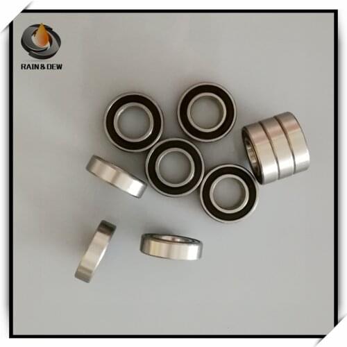 10Pcs S6800-2RS 10x19x5 mm Stainless Steel Ball Bearing 6800RS Ball Bearing Anti rust Bicycle Bearing