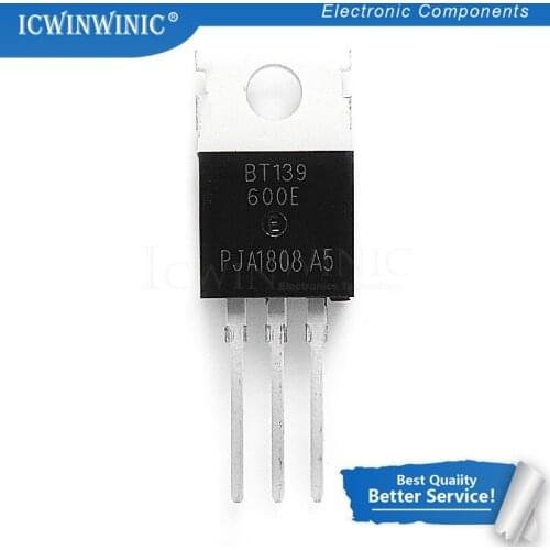 100piece BT139-600E TO-220 BT139-600 TO220 BT139 Triacs RAIL TRIAC TO-220 In Stock