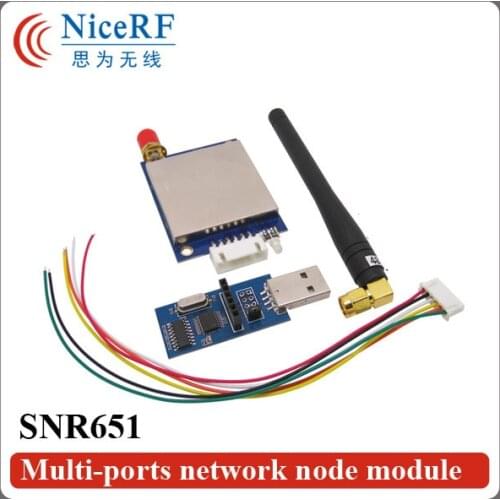 2pcs/pack 500mW 470MHz TTL Interface RF Transmitter And Receiver SNR651+2pcs Antennas+2pcs USB Brigde board