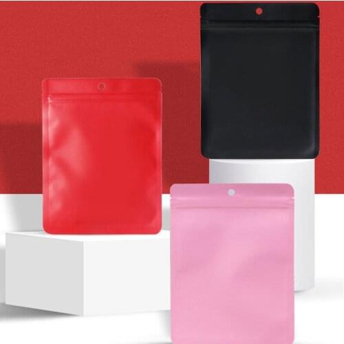 500Pcs/Lot Heat Sealable Kraft Paper Complex Material Flat Mouth Ziplock Packaging Bag Chocolate Ground Coffee Paper Gift Bags