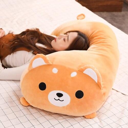 60cm Cartoon Cushion Shiba Inu Hamster Cat Dog Penguin Lovely Stuffed Plush Soft Pillow Doll Toy Christmas Gift