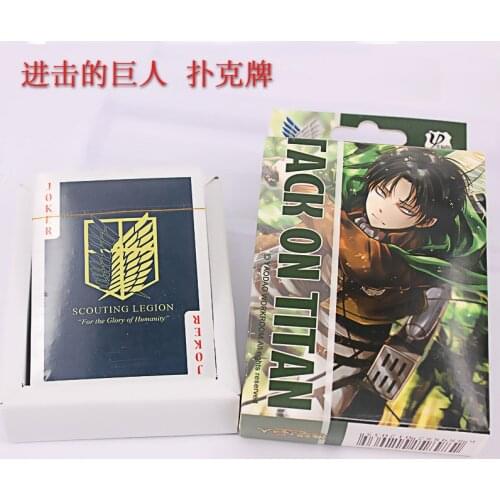 Anime Attack on Titan Poker Cards Board Game Cards With Box anime toy