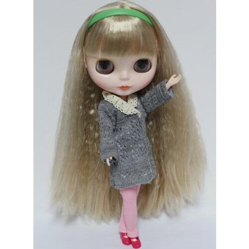 Free Shipping big discount RBL-87DIY Nude Blyth doll birthday gift for girl 4 colour big eyes dolls with beautiful Hair cute toy