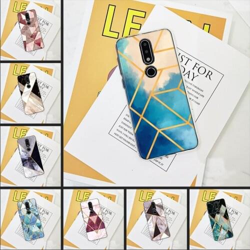 Phone Case For Nokia 3.2 4.2 Case Silicone Aesthetic Marble Luxury Diamond Soft Back Cover For Nokia 2.1 3.1 5.1 6.1 7.1 Plus