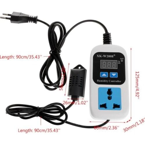 Digital Humidity Controller Hygrostat Moisture Control Switch Socket 110V-220V