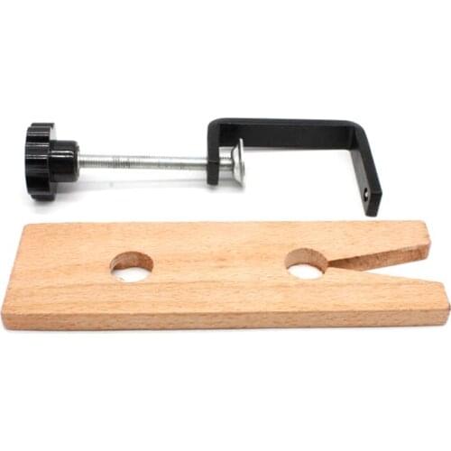 Wooden Bench Pin Clamp For Jewelers V-Slot C-Clamp Mount On Table Workbench Jewelry Making Supplies
