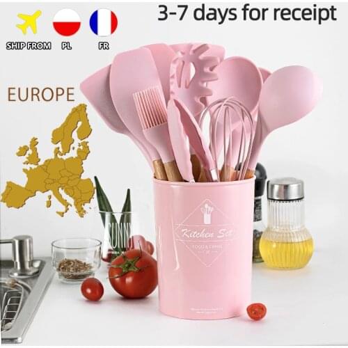 3-7 Days Delivery Cooking Utensils Set Silicone Kitchenware Non-stick Cookware Spatula Shovel Egg Beaters Kitchen Cooking Tool
