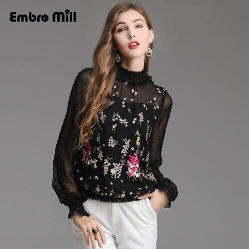 Женские стильные рубашки Embro Mill China At AliExpress