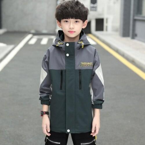Retro Spring Autumn Boy Coat Jackets Overcoat Top Kids Teenage Gift Children Clothes Gift Formal School High Quality